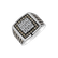 Prsten s bílými a hnědými diamanty Hattie2