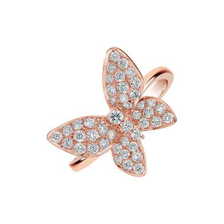 Prsten s diamanty Diamond Butterfly