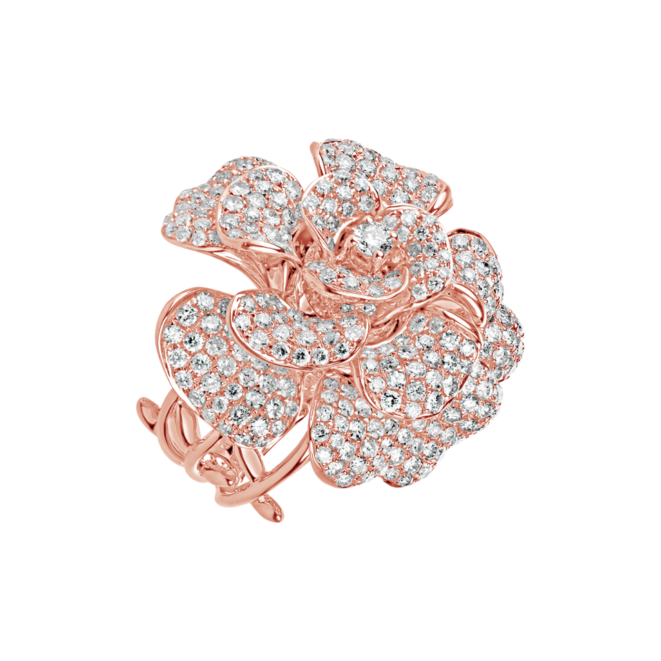 Prsten s diamanty Floral Glamour