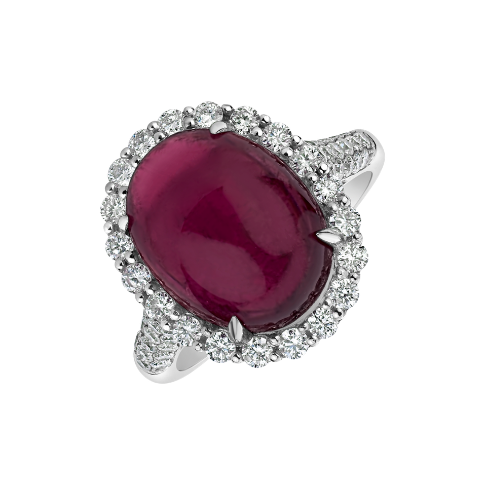 Prsten s rubínem a diamanty Malédiction