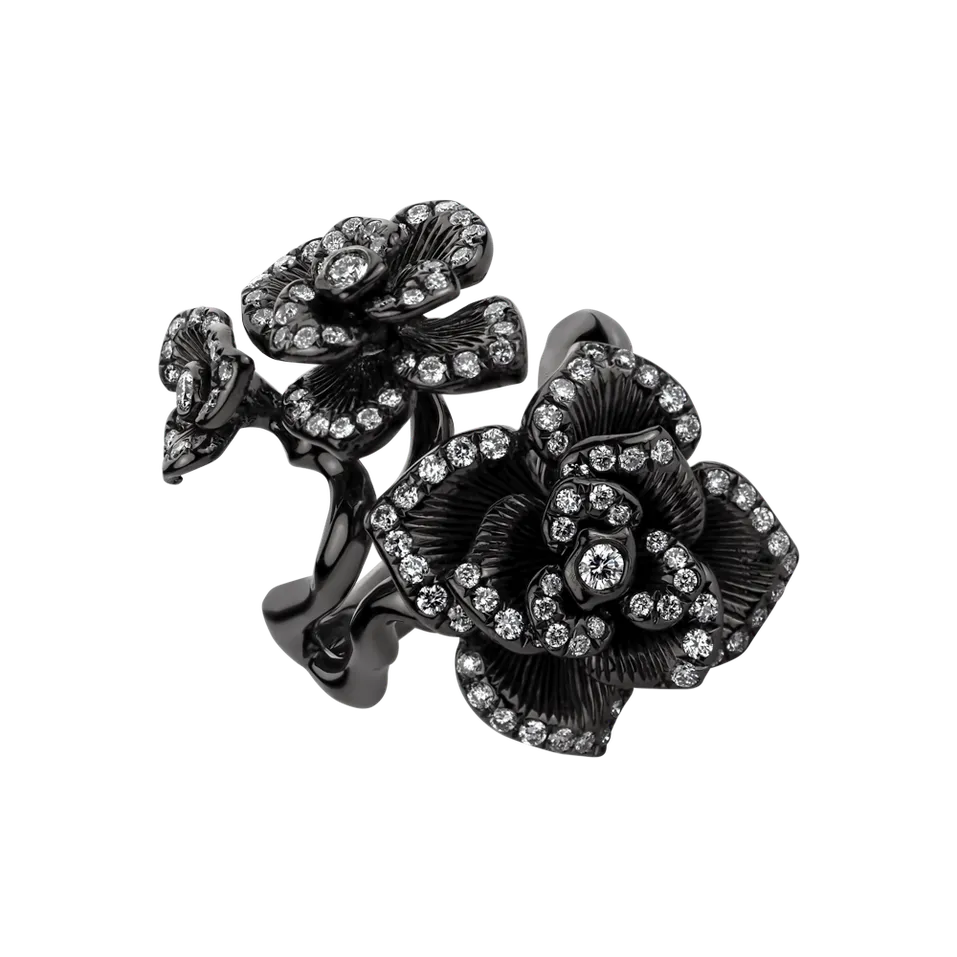 Prsten s diamanty Dark Pleasure