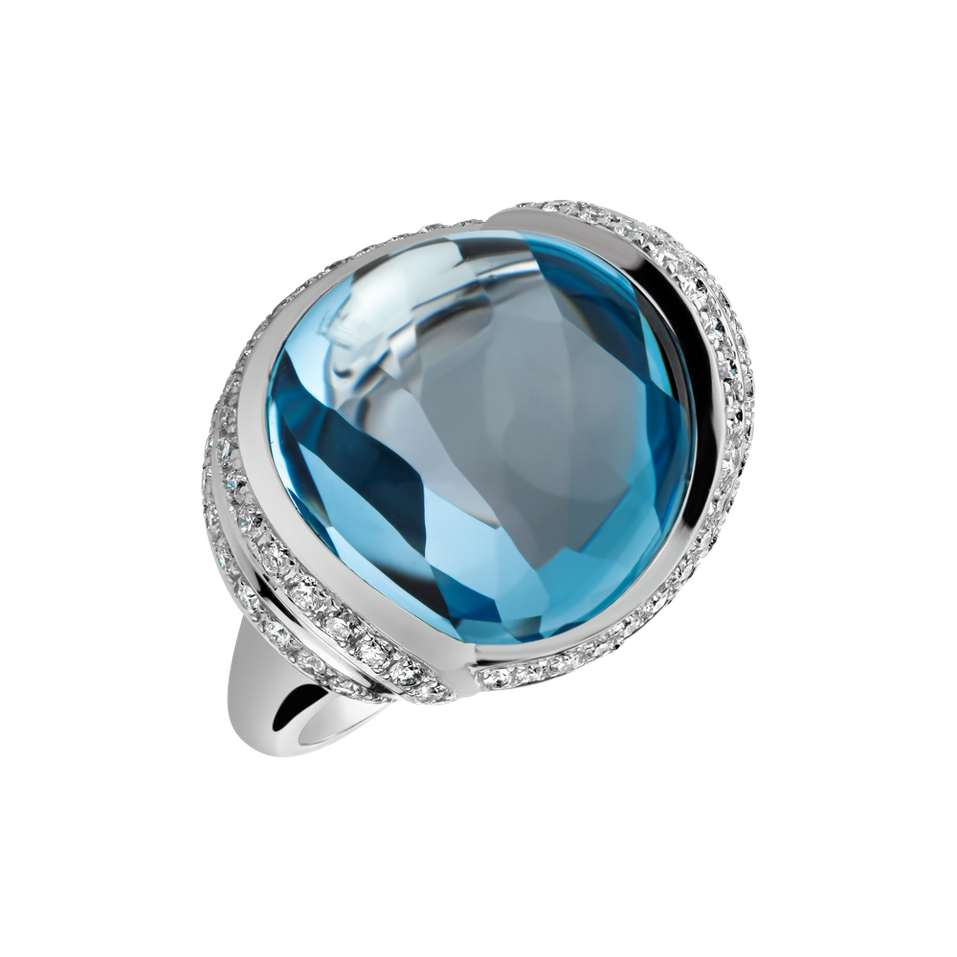 Prsten s topazem a diamanty Venus Poetry