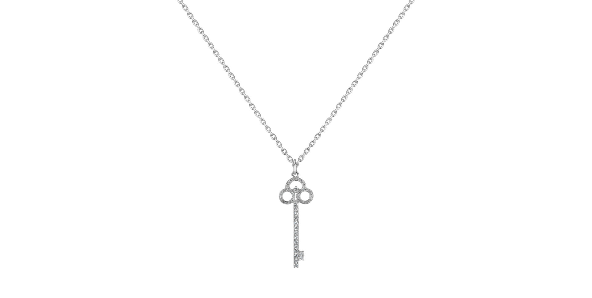 Přívěs s diamanty Gothic Key