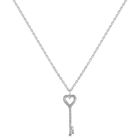 Přívěs s diamanty Heart Key