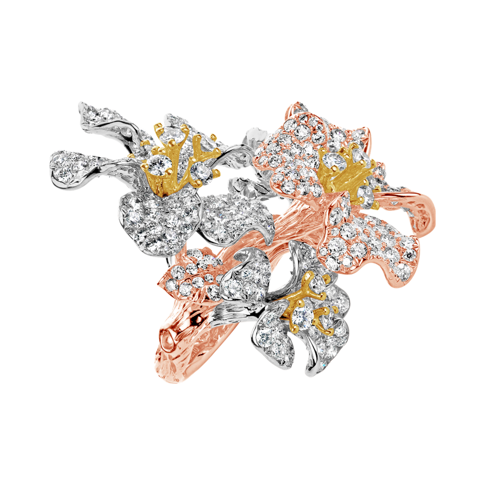 Prsten s diamanty Mystery Garden