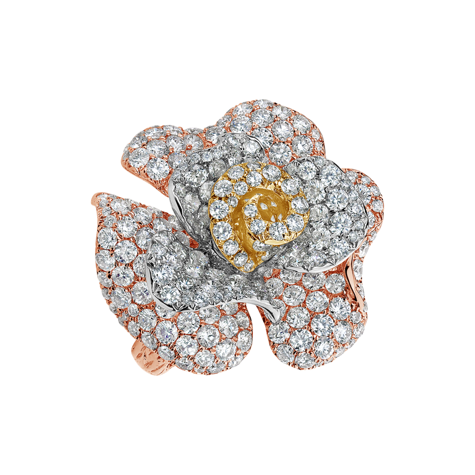 Prsten s diamanty Rose Desire