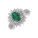 Prsten se smaragdem a diamanty Green Cabinet2