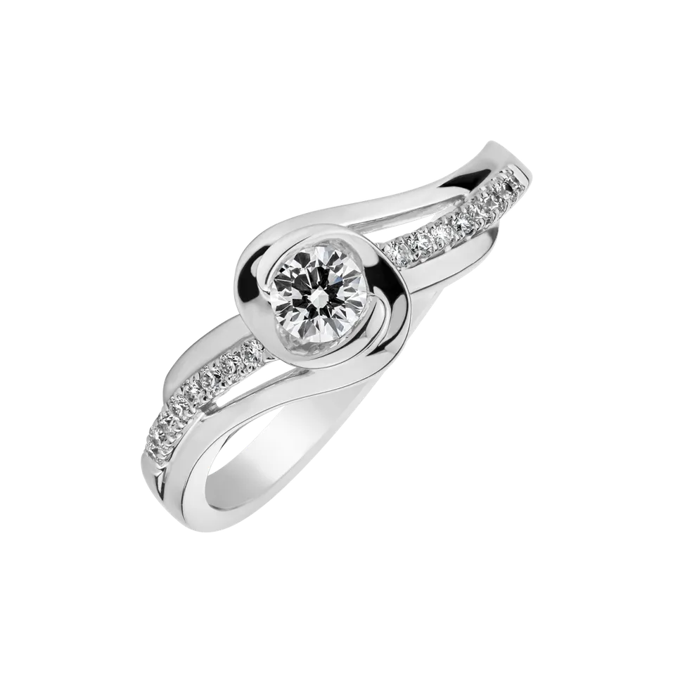 Prsten s diamanty Wave of Luxury