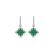 Náušnice s diamanty a smaragdy Dazzling Mesh2