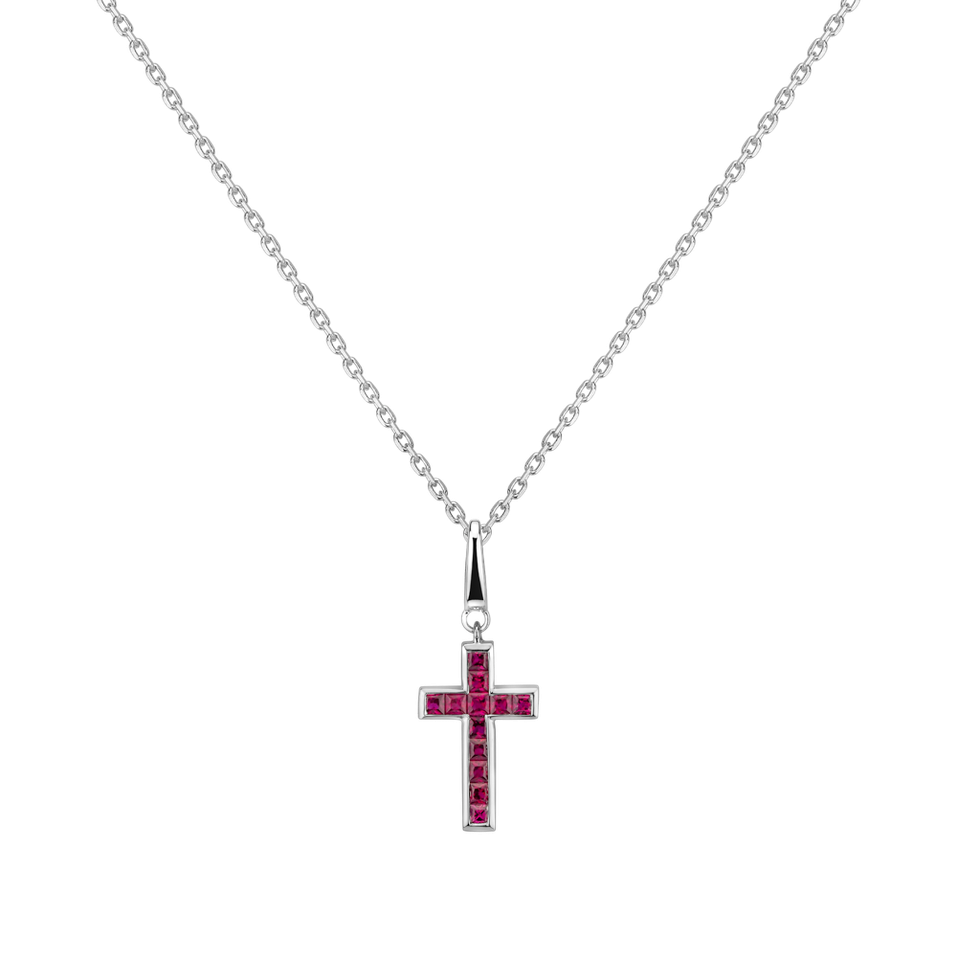 Přívěs s rubíny Ruby Cross