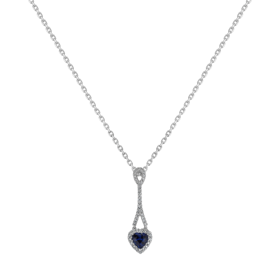 Přívěs se safírem a diamanty Archaic