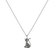 Přívěs s bílými a hnědými diamanti a granáty Graceful Cat2