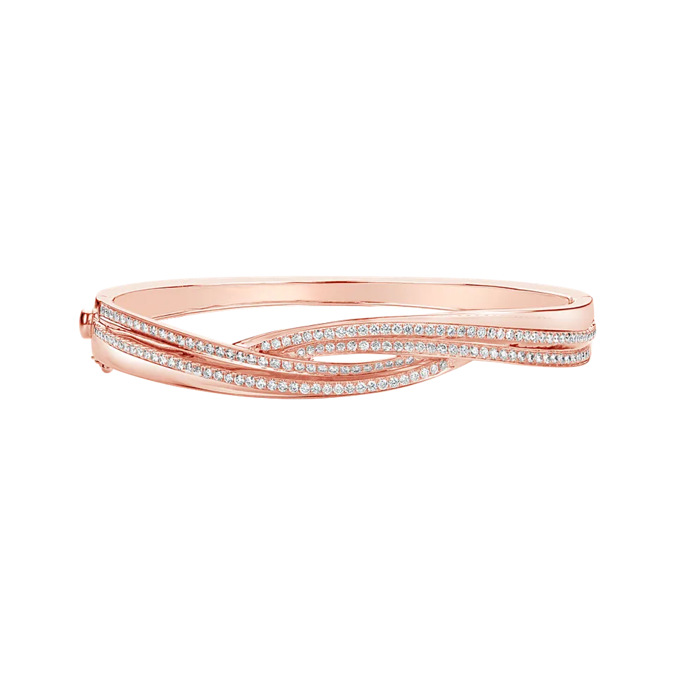 Náramek s diamanty Miracle Ribbon