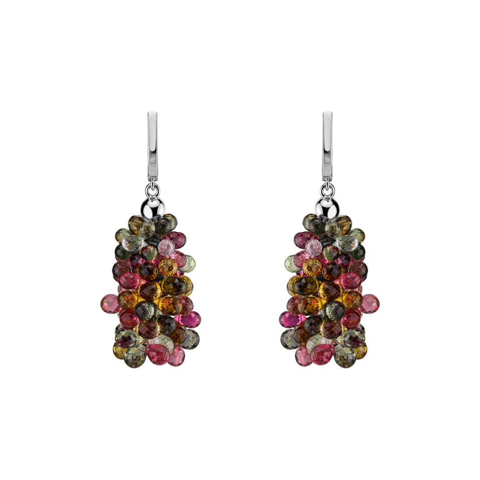 Náušnice s diamantem a turmalíny Bolkonskaya