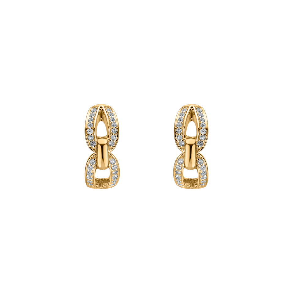 Náušnice s diamanty Moonlight Pleasure