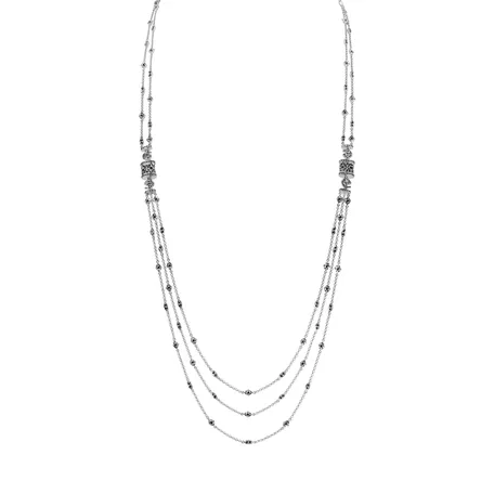 Náhrdelník s černými diamanty Venus Essence