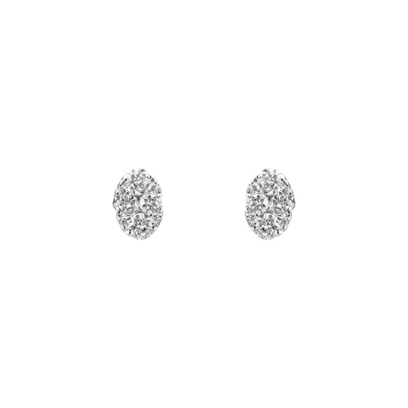 Náušnice s diamanty Luxury Droplet