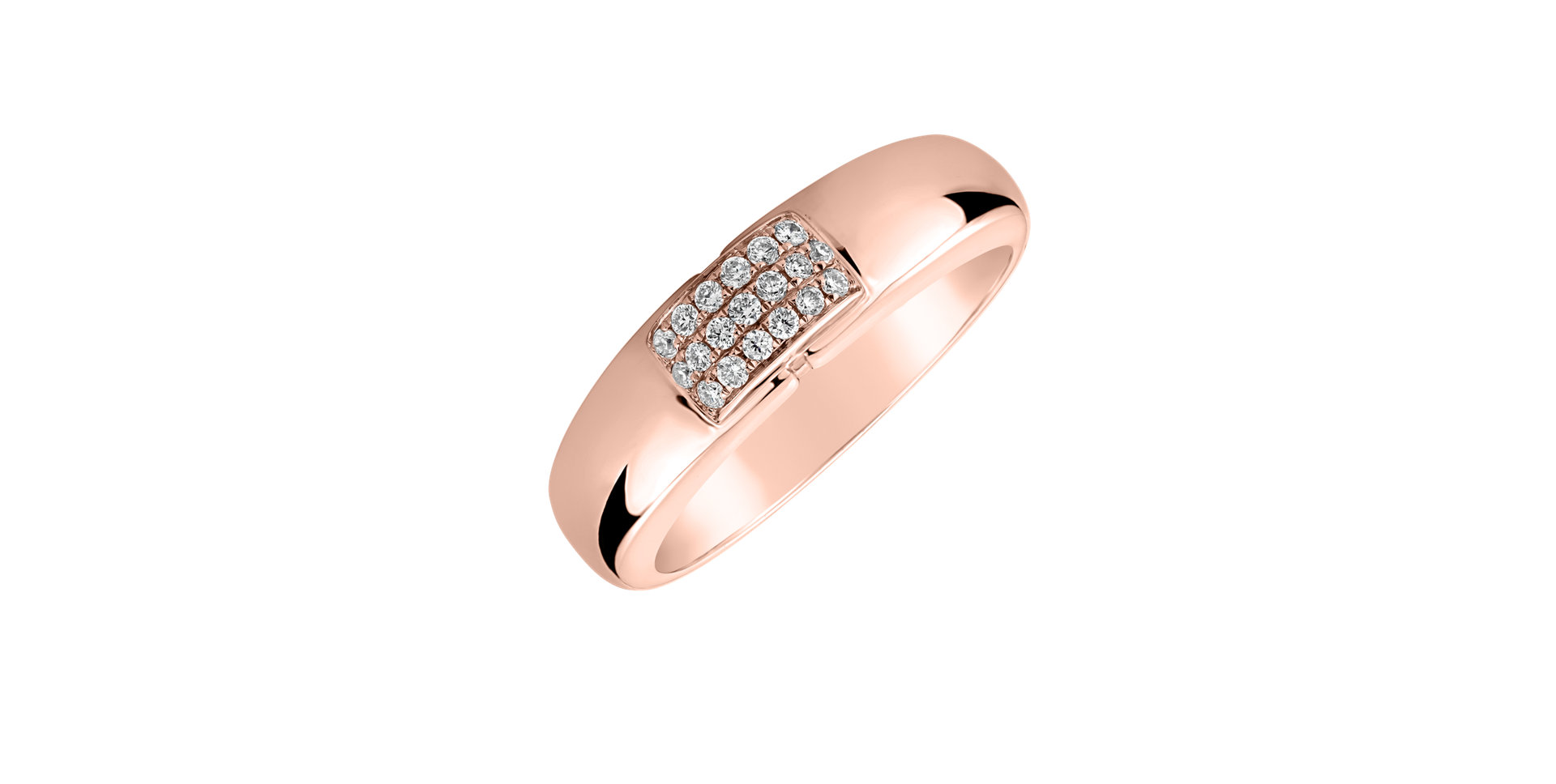 Prsten s diamanty Princess Touch