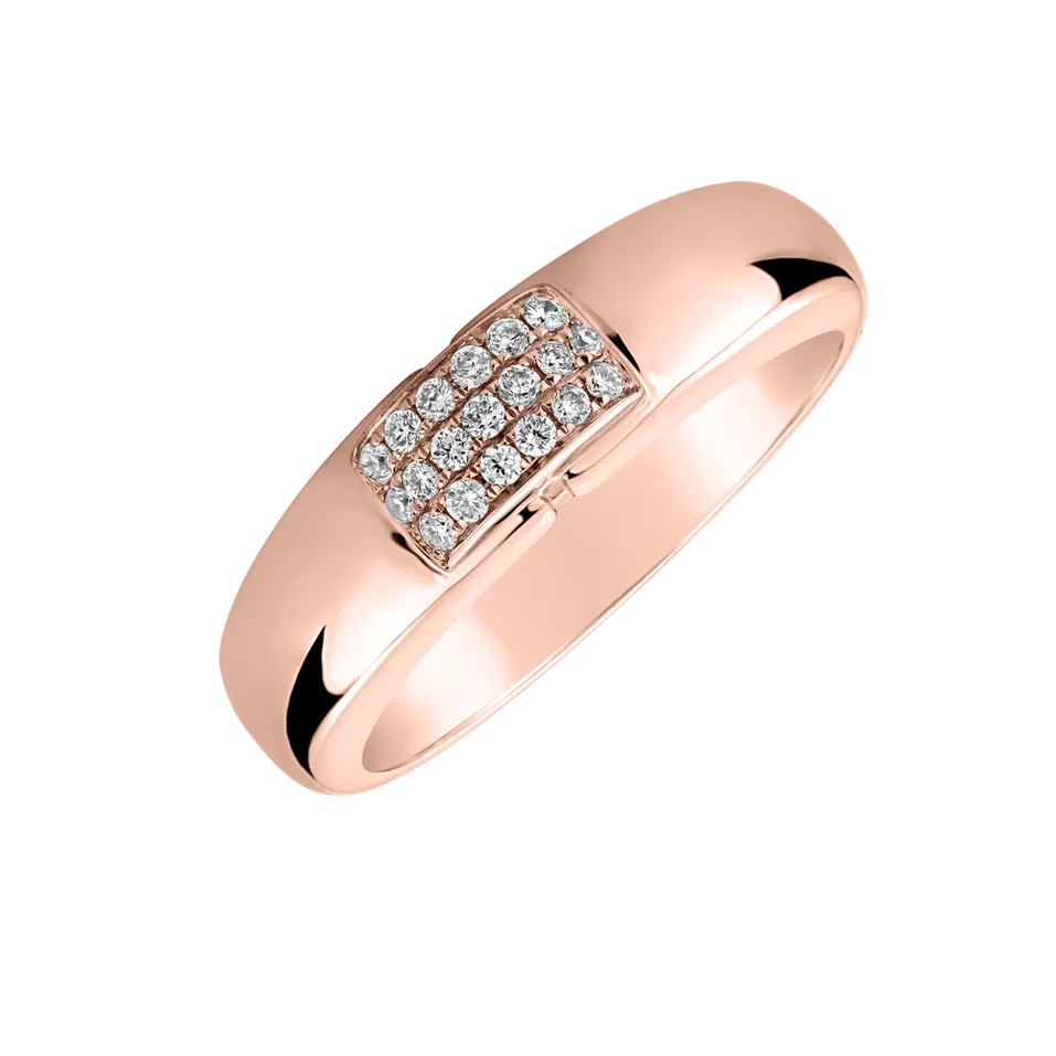 Prsten s diamanty Princess Touch