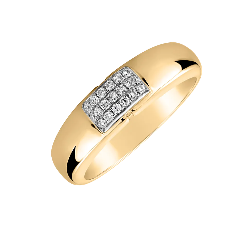 Prsten s diamanty Princess Touch