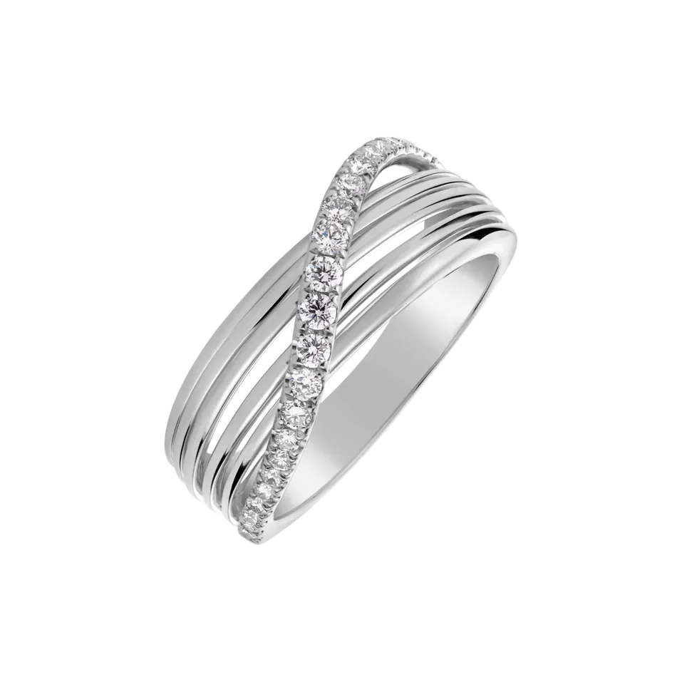 Prsten s diamanty Orion Ribbon