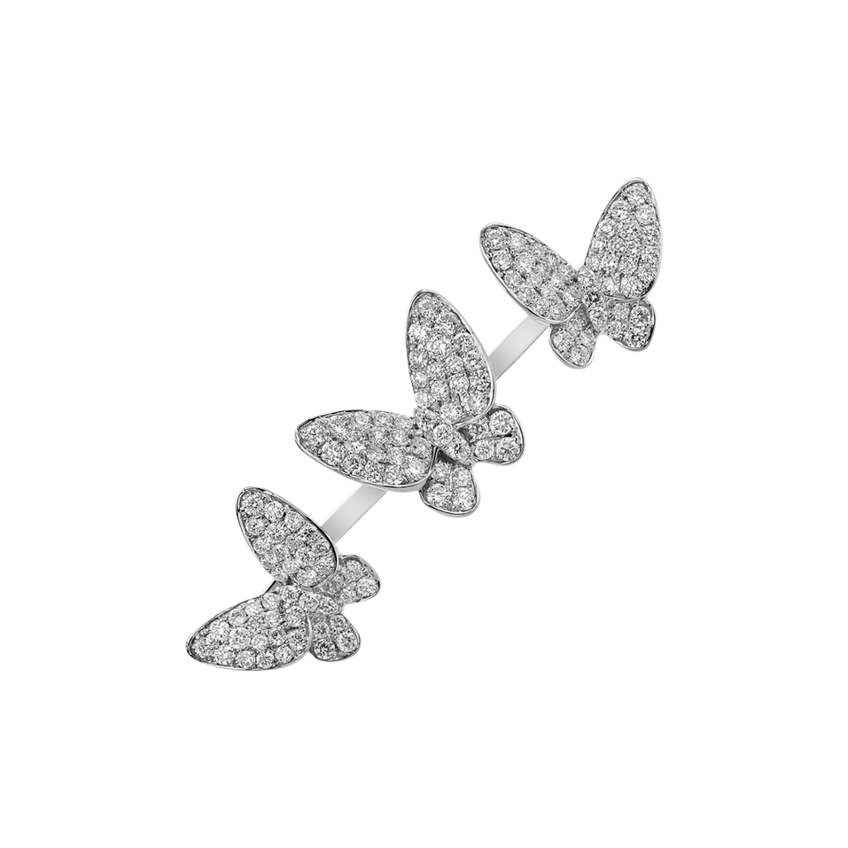 Prsten s diamanty Royal Butterflies