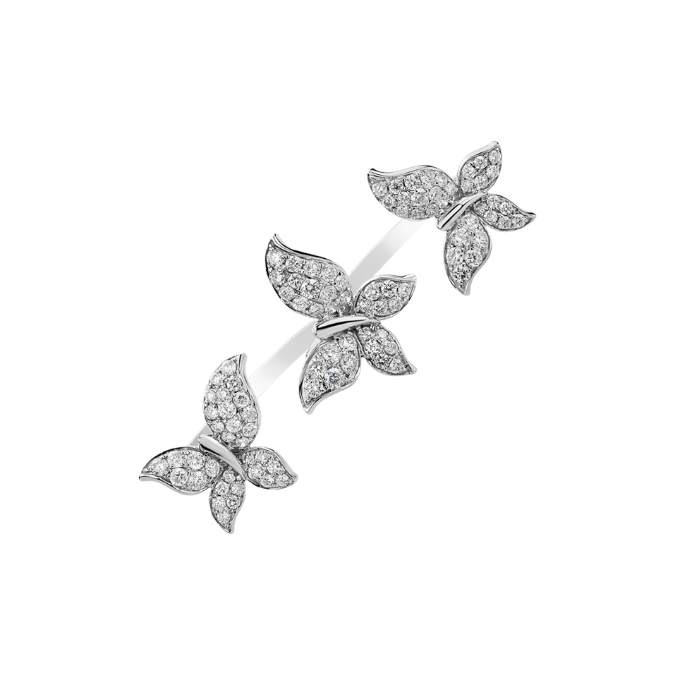Prsten s diamanty Three Butterflies