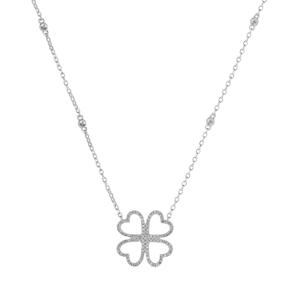 Náhrdelník s diamanty Cloverleaf Hope