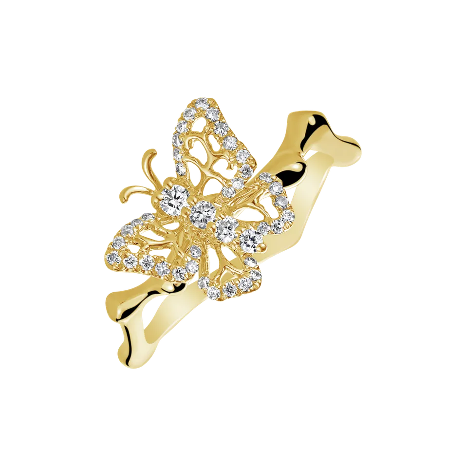Prsten s diamanty Royal Butterfly