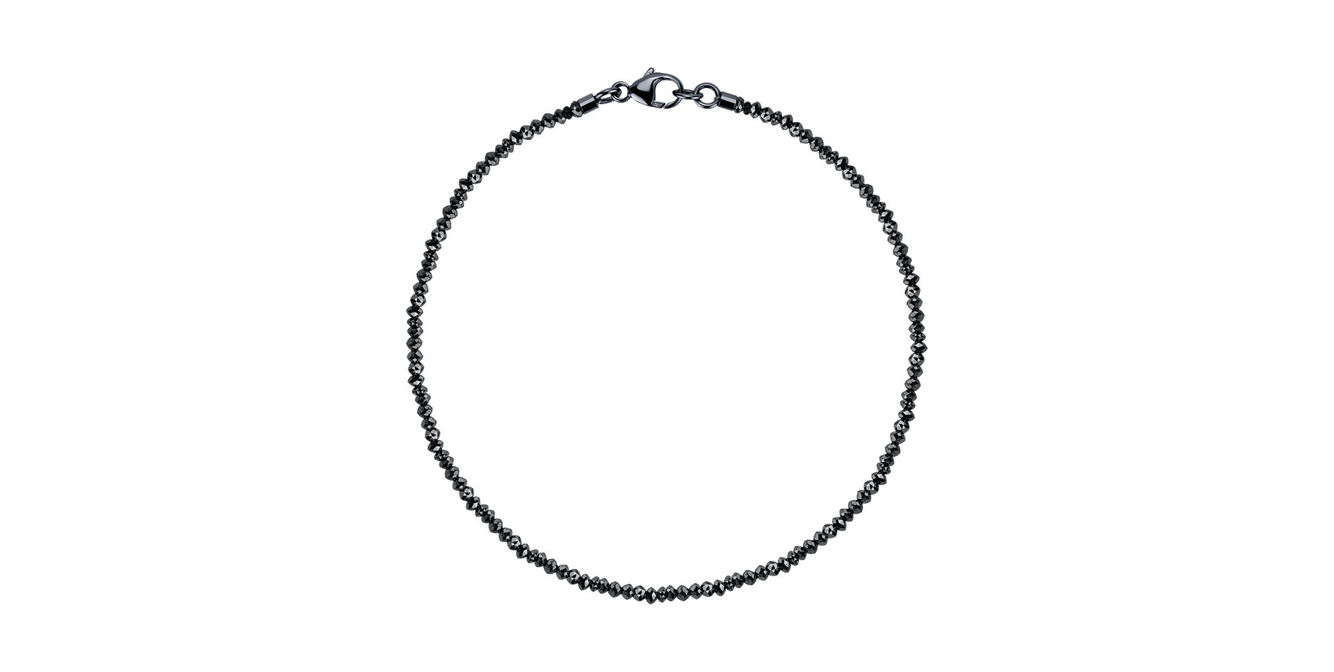 Náramek s černými diamanty Darkness