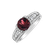 Prsten s turmalínem a diamanty Red Treasure2