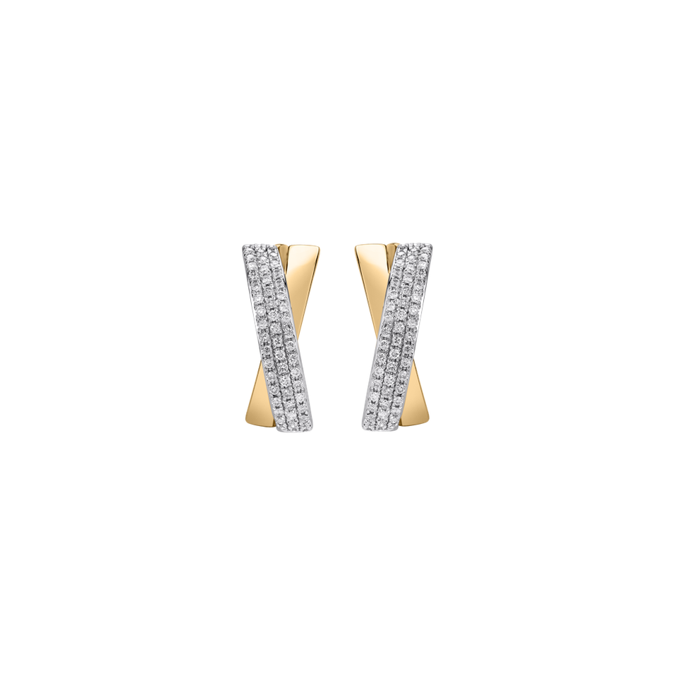 Náušnice s diamanty Charming Mania