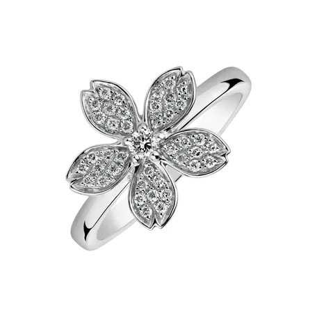 Prsten s diamanty Dazzling Bloom