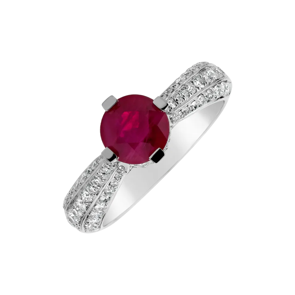 Prsten s rubínem a diamanty Stone of  Love