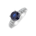 Prsten s safírem a diamanty Cleopatra Love2