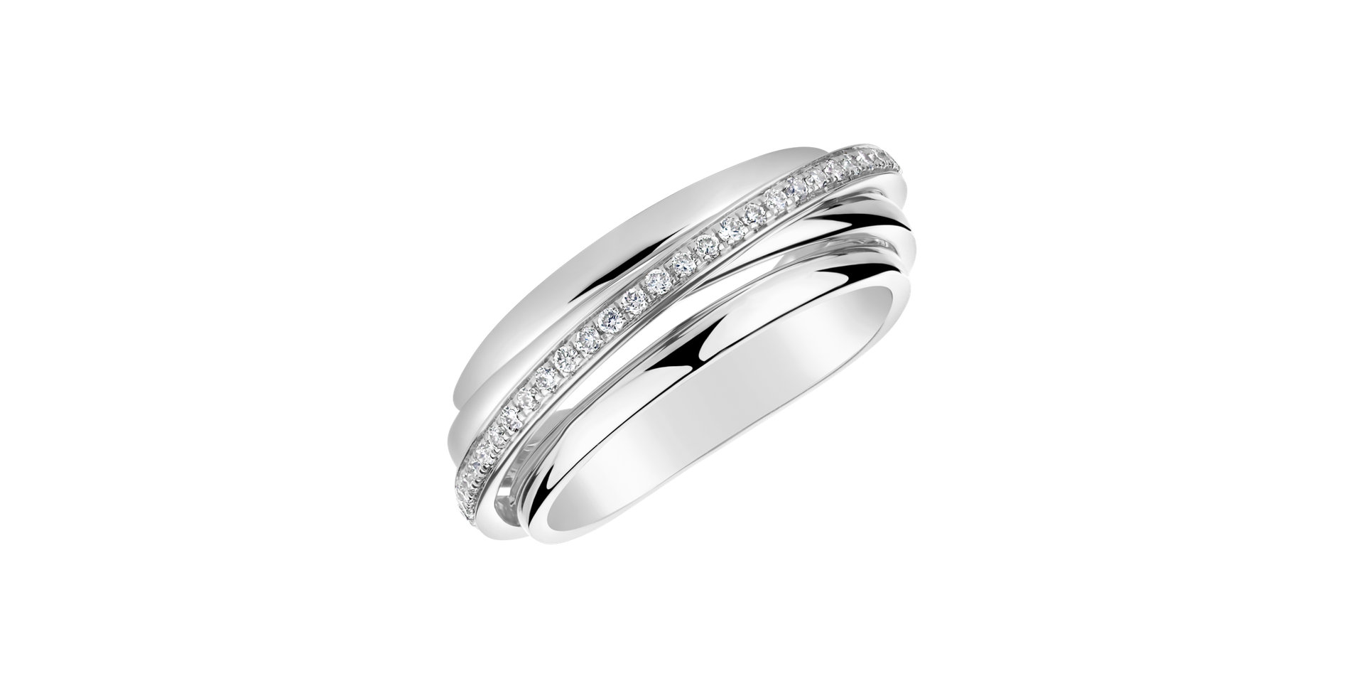 Prsten s diamanty Princess Dawn