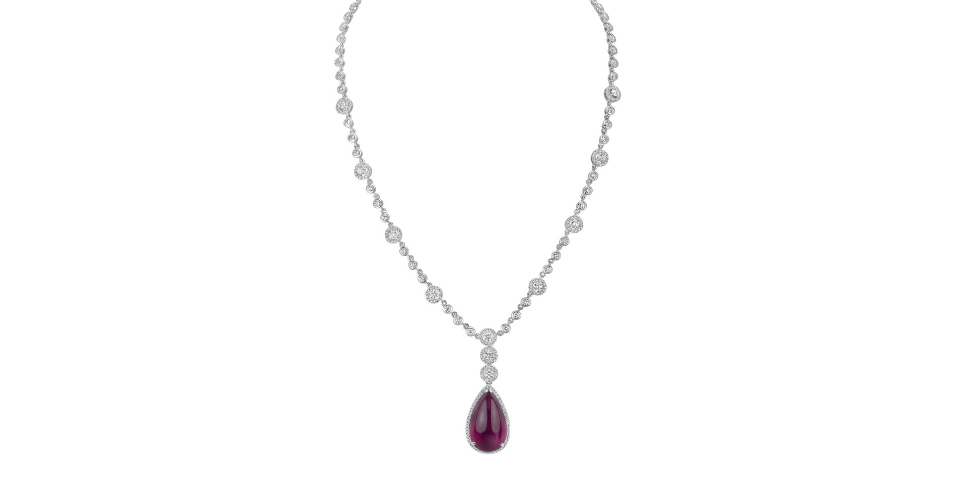 Náhrdelník s turmalínem a diamanty Royal Tear