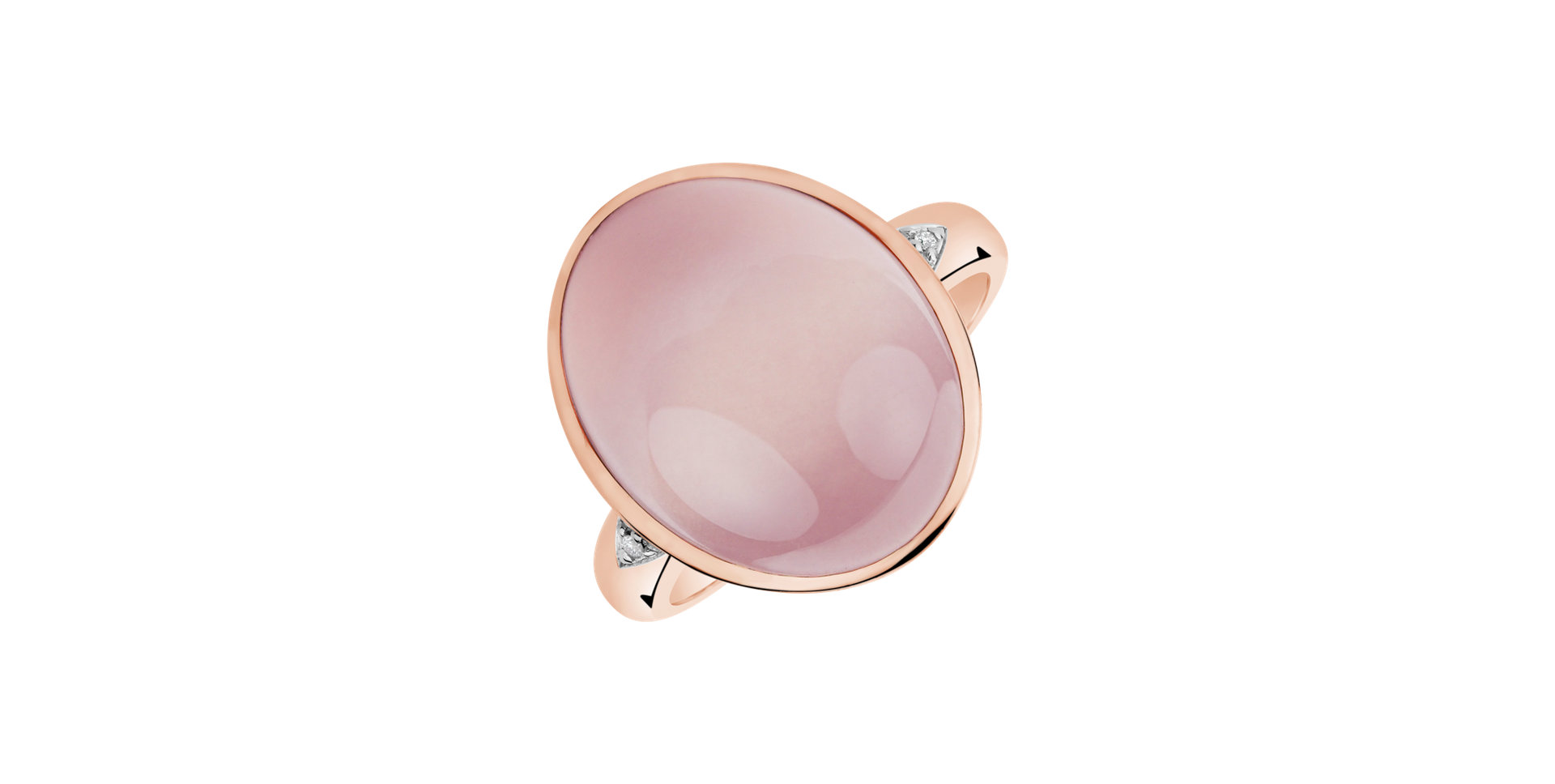 Prsten s růženínem a diamanty Witching Princess