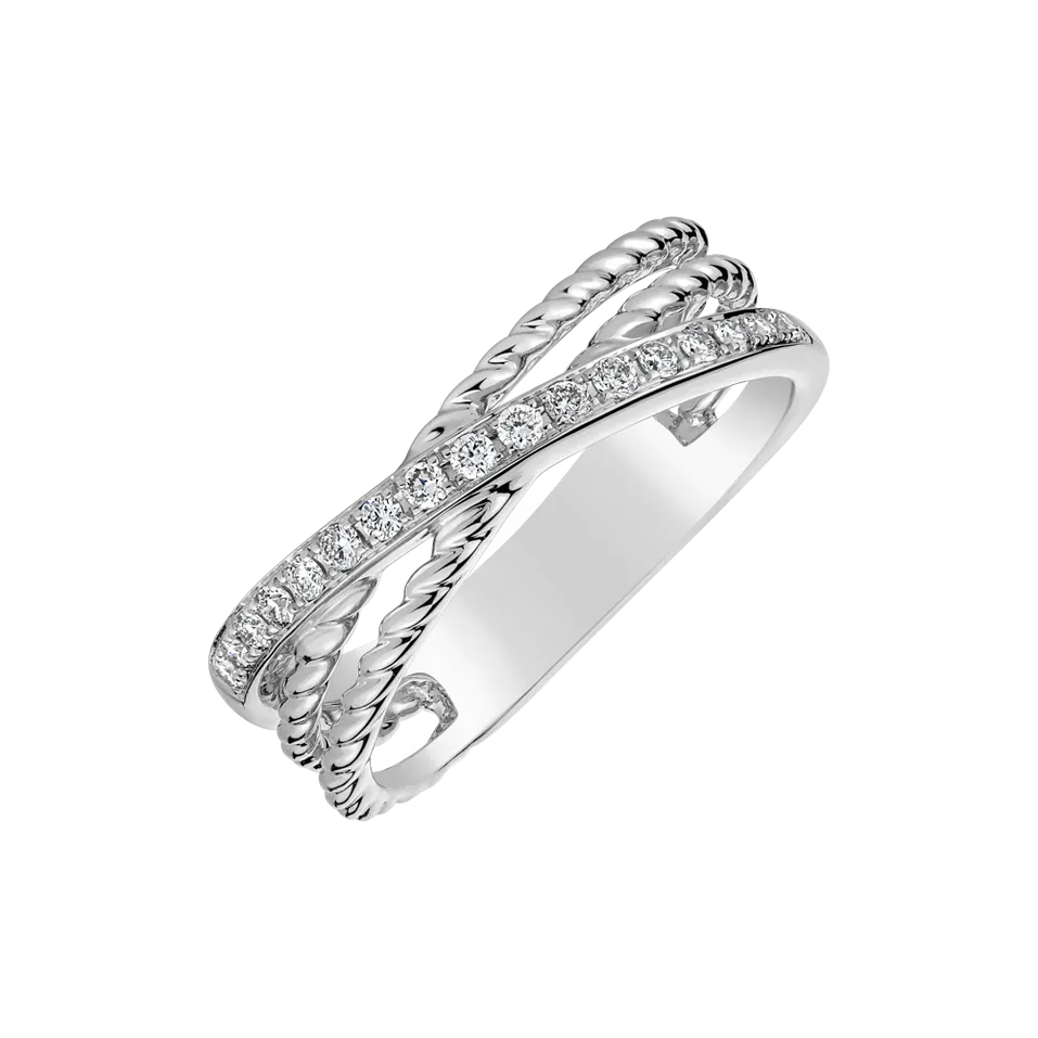 Prsten s diamanty Carmel