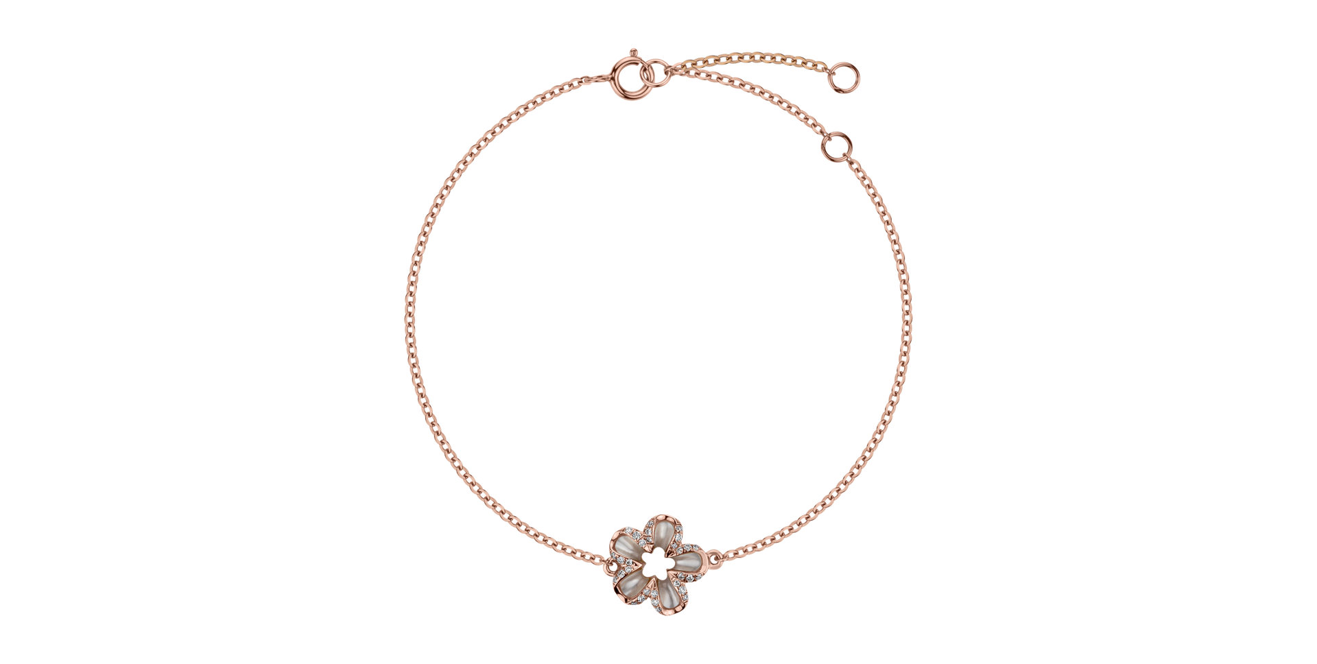 Náramek s diamanty a perletí Cupid Daisy