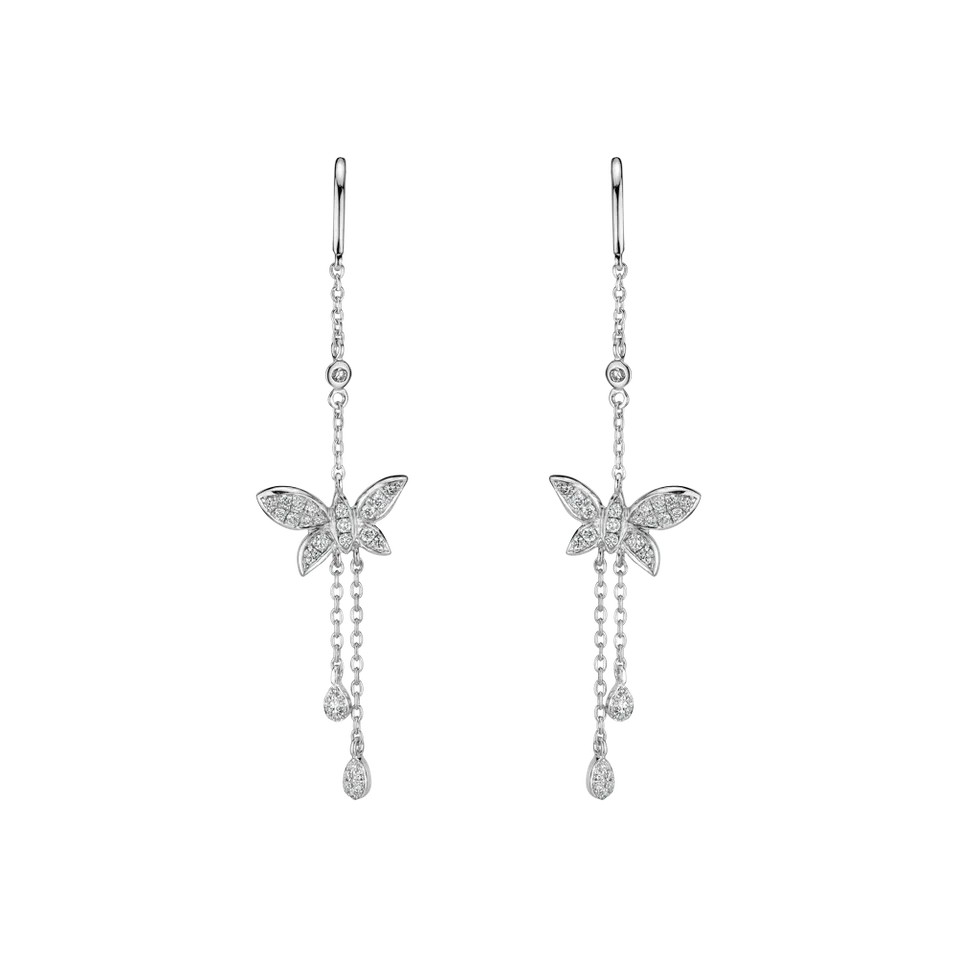Náušnice s diamanty Celestial Wings