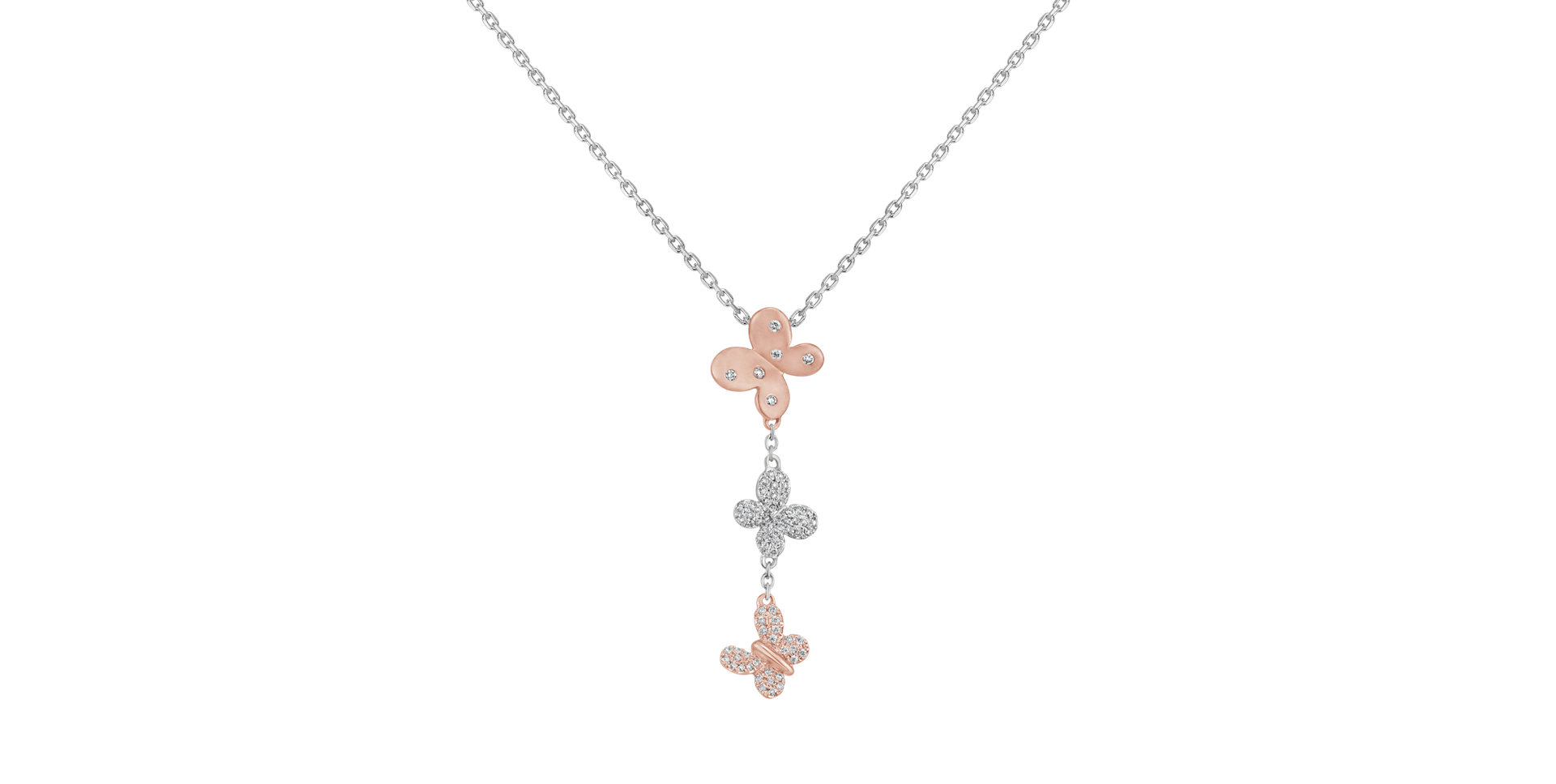 Přívěs s diamanty Papillon Friends