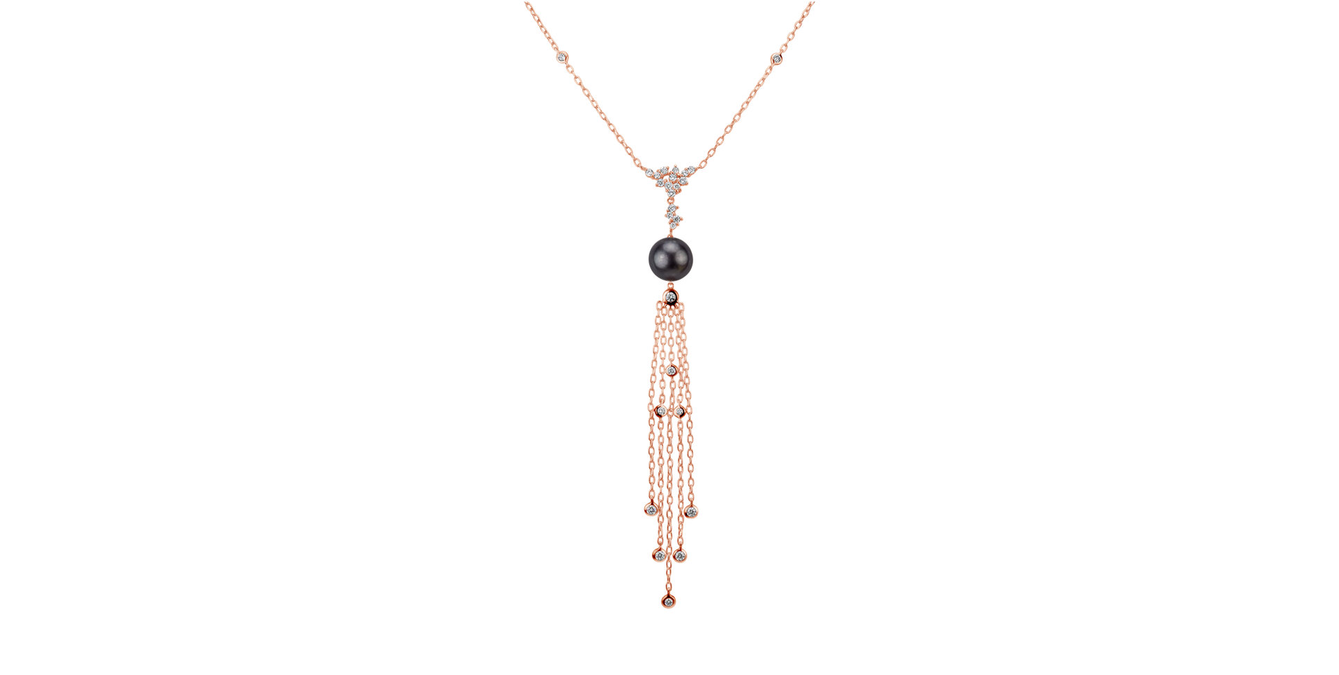 Náhrdelník s perlou a diamanty Sultan Tear