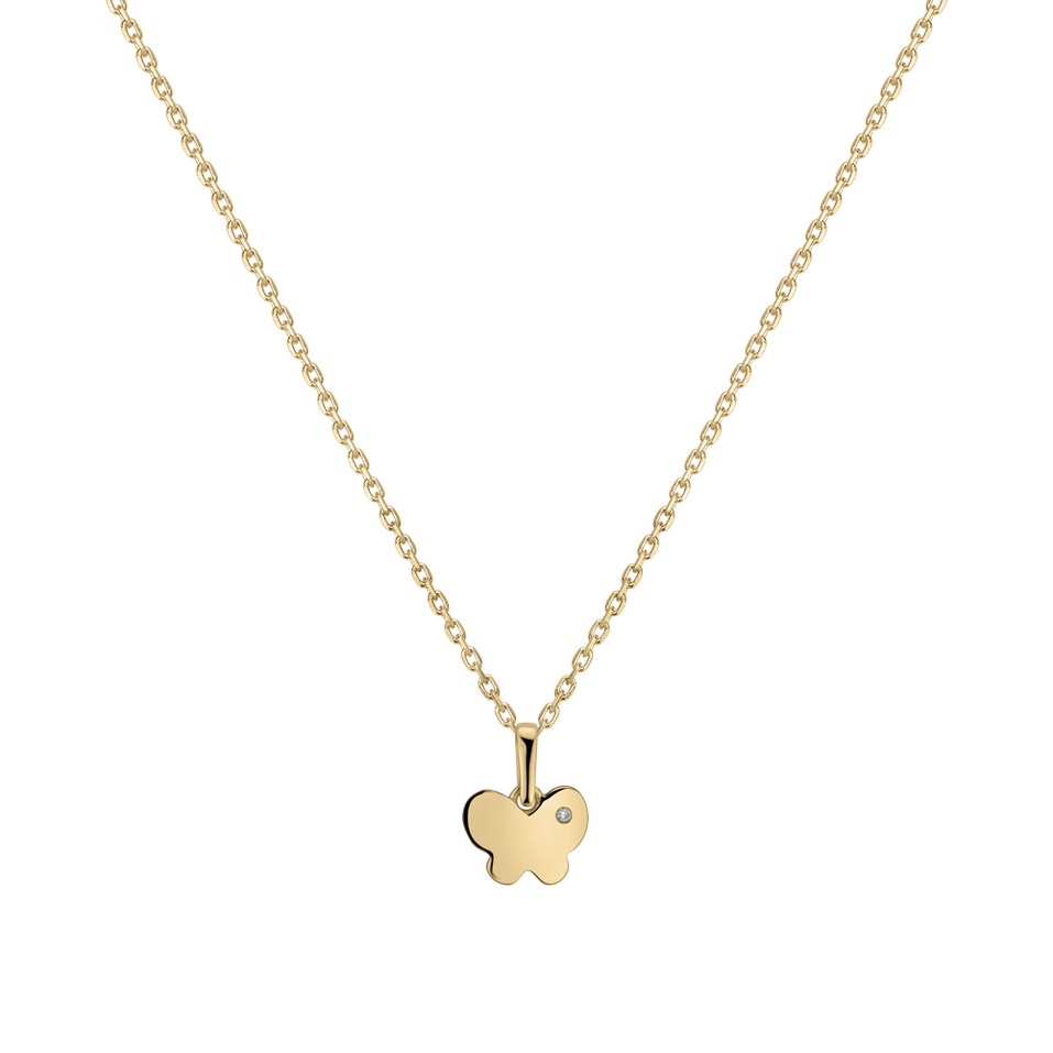 Dětský přívěs s diamantem Daydream Butterfly