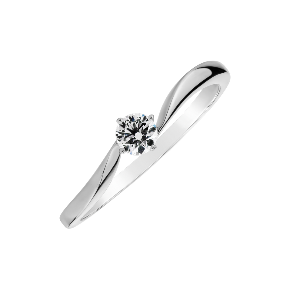 Prsten s diamantem Love Rhytm