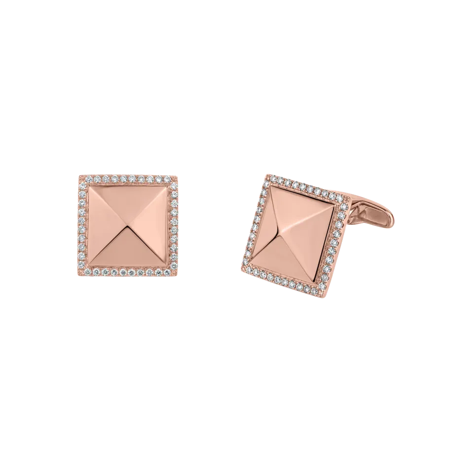 Manžetové knoflíky s diamanty Gentleman Gem