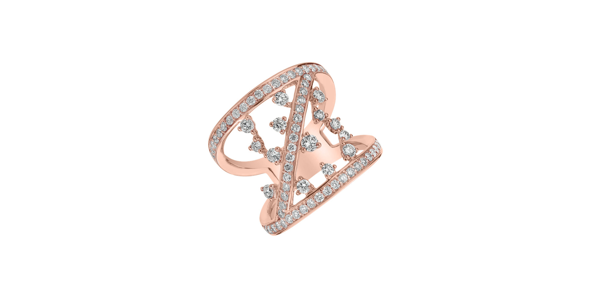 Prsten s diamanty Midnight Goddess