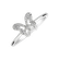 Prsten s diamanty Lonely Butterfly2