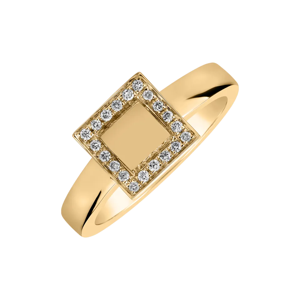 Prsten s diamanty Sun Space
