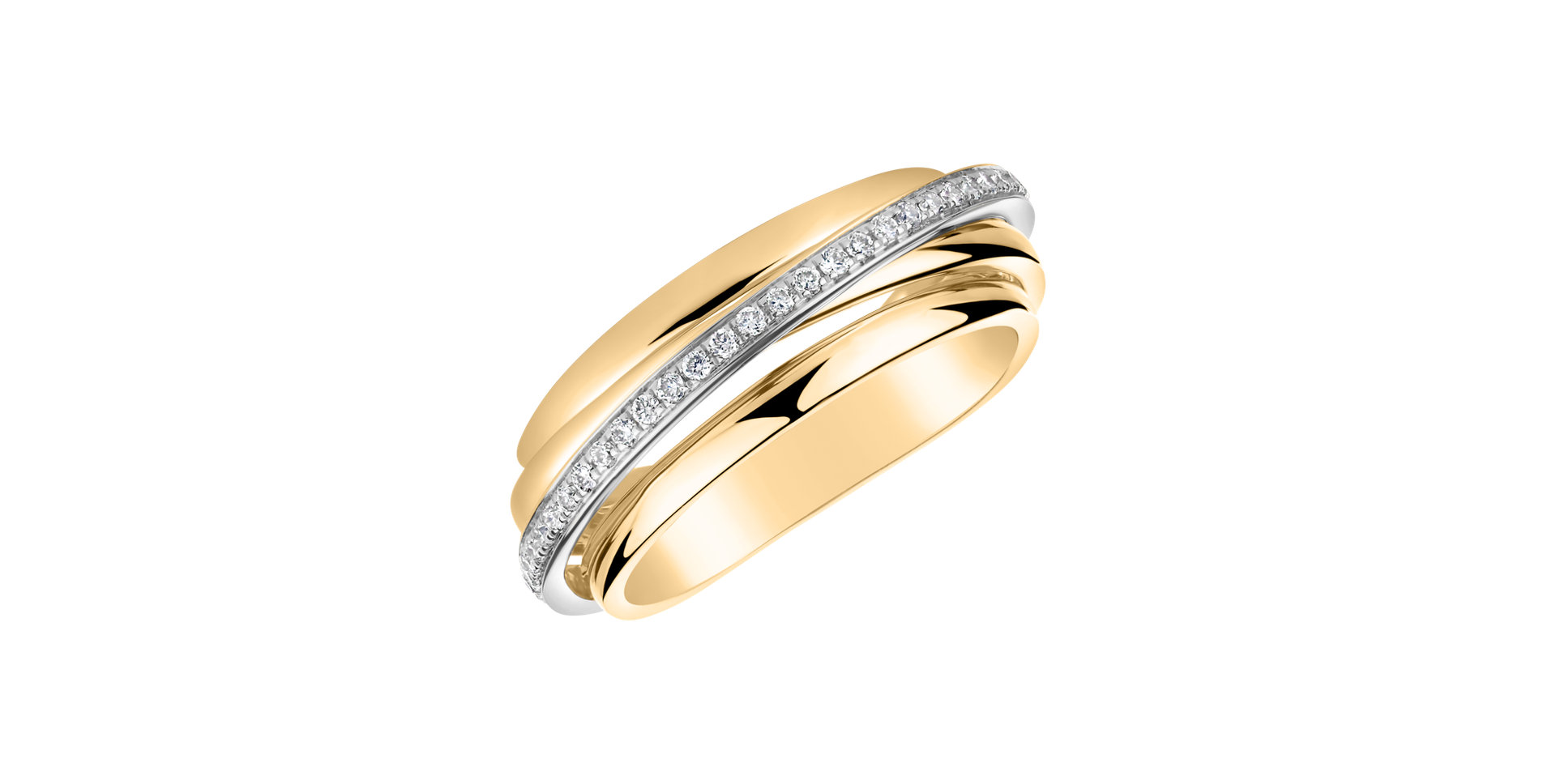 Prsten s diamanty Princess Dawn